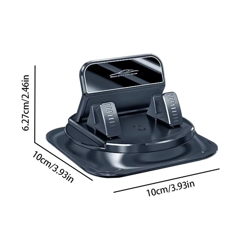 Car Phone Mount Anti Slip Silicone Dashboard Phone Holder 360-Degree Free Rotation Universal Head-Up Navigation Holder