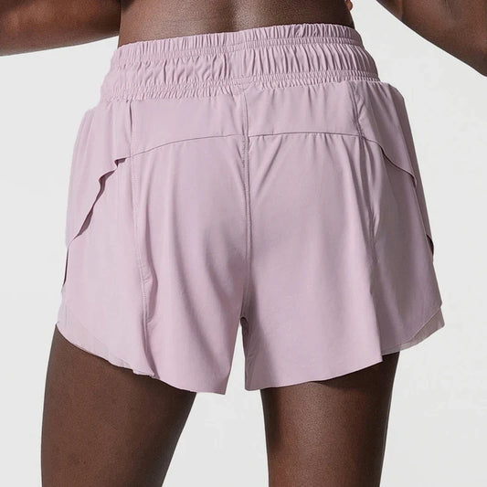 Loose Fit Running Shorts with Drawstring