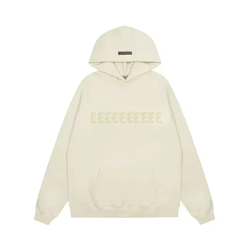 FW22 Men's Hoodies Jogging Set Luxury Design Chest Two Rows Plush Letter Hoodie Women's Loose Hoodie Fashion Unisex Pants Set