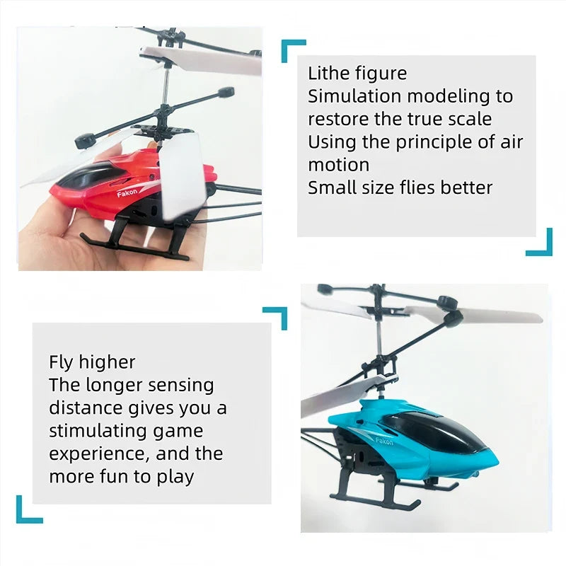 Mini Drone Rechargeable Mini RC Drone Remote Safe Fall-resistant RC Helicopters Drone Children Toys（No Remote Control Battery)