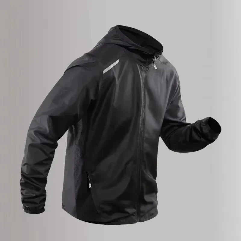 Chaqueta de running con capucha