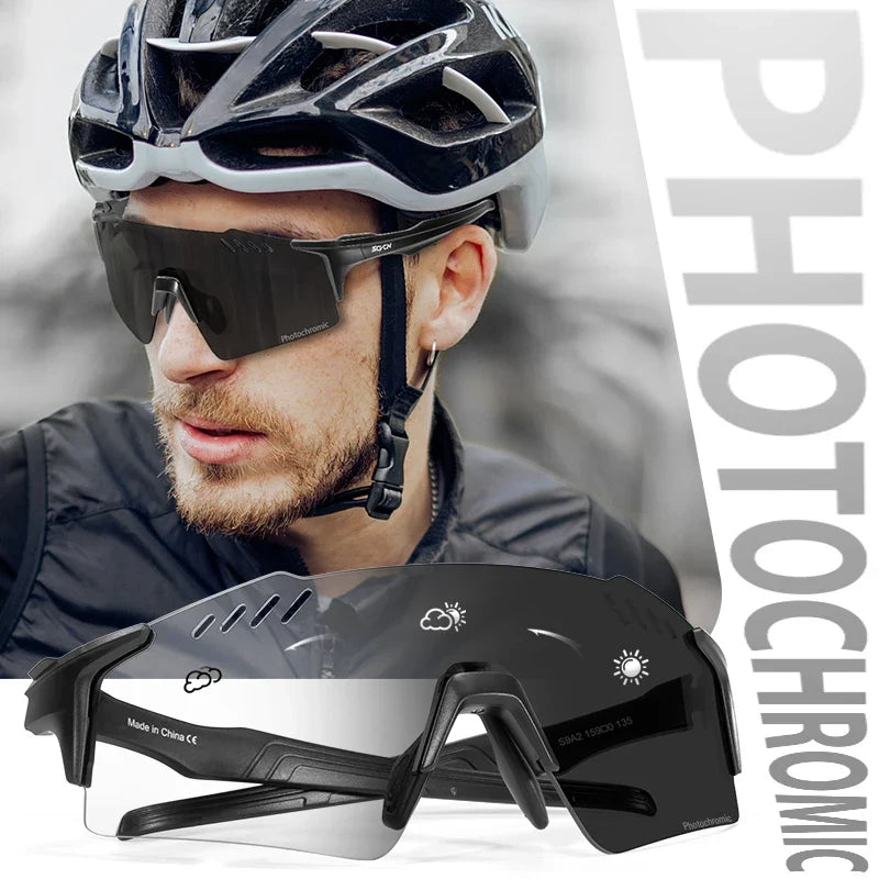 SCVCN Cycling Glasses Men Women Road Sports Running Goggles Outdoor Mountain Bicycle Sunglasses UV400 Fishing Driving Eyewear