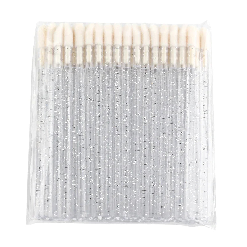 Lanjinglin 5/50 Pcs Lip Brush Reusable Makeup Brushes Lipstick Applicator Wands Eyelashes Extension Tool Beauty Accessories