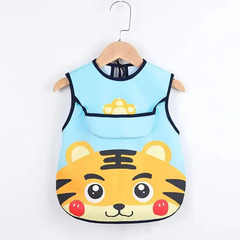Baby Kids Long Sleeve Scarf Waterproof Apron