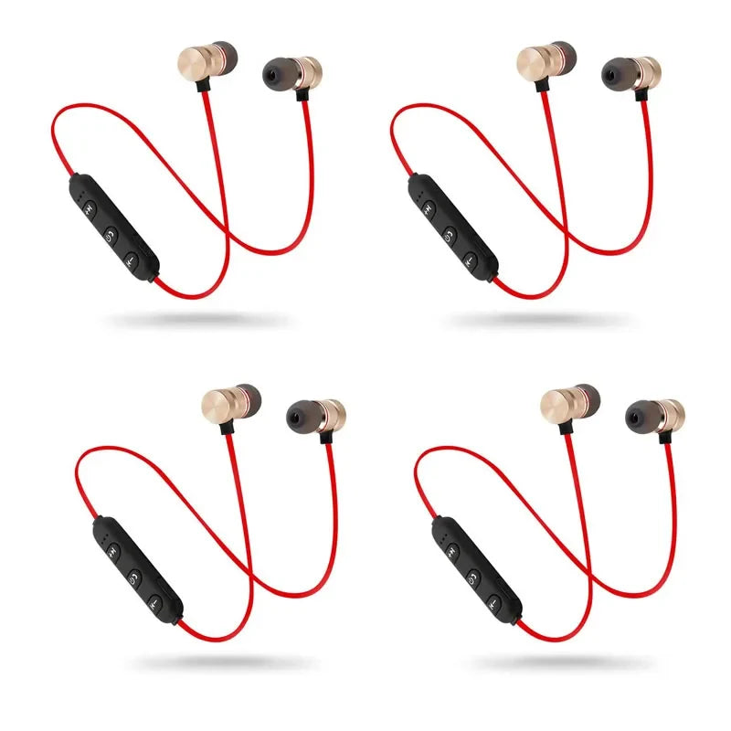 1/2/3/4pcs Bluetooth Earphone Sports Neckband Magnetic Wireless