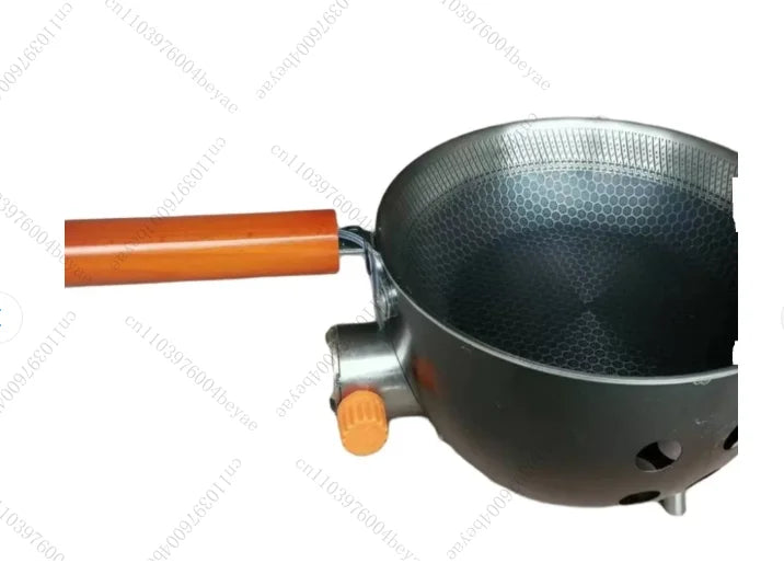 Camping Gas Stove with Non-stick Pan Windproof Portable Camping Picnic Gas Stove for Outdoor Hiking Cooking