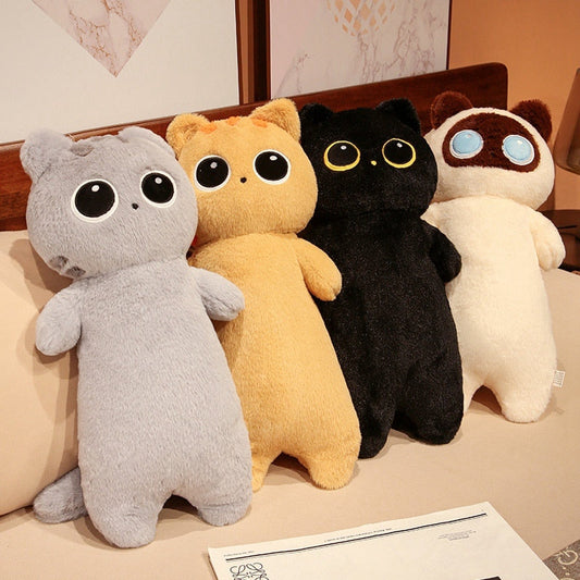 Almohadas corporales de felpa de gatos