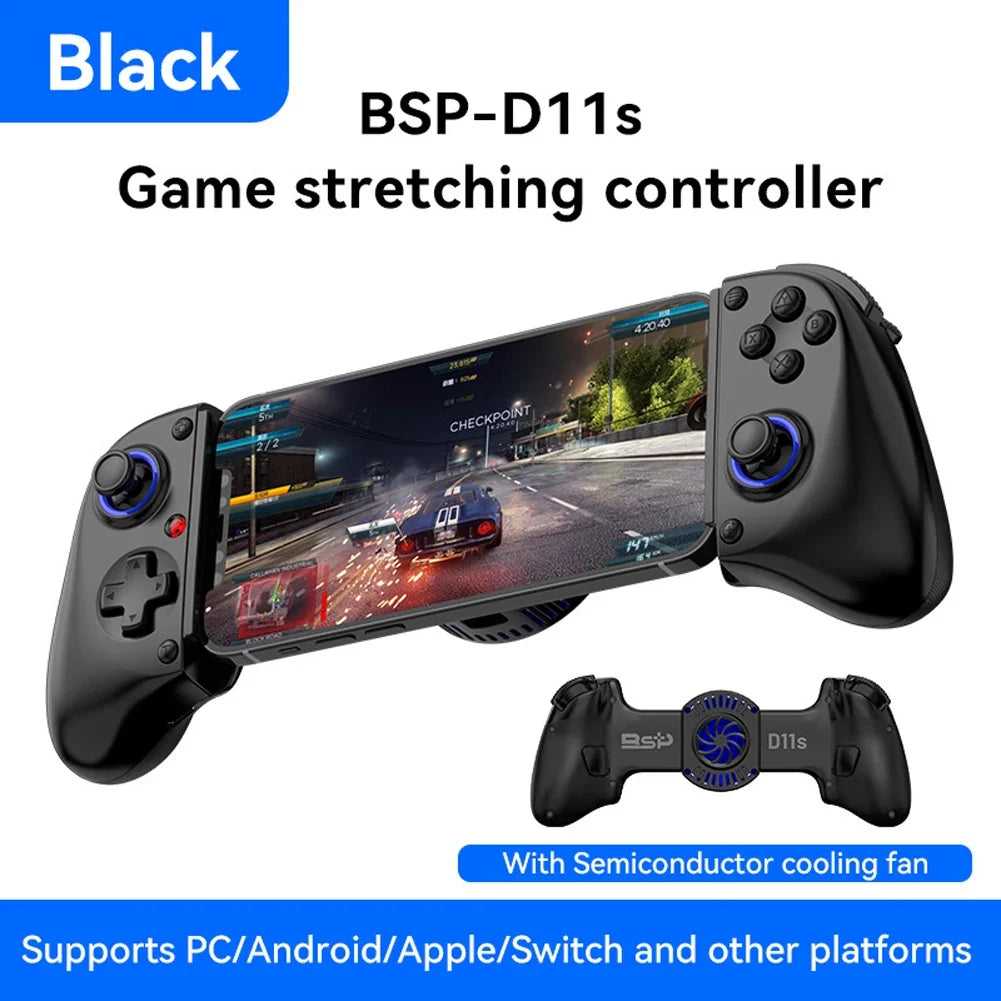 Mobile Phone Stretching Game Controller Wireless BT Game Controller Mobile Gaming Controller for Switch/PC/Android/iOS/Xbox