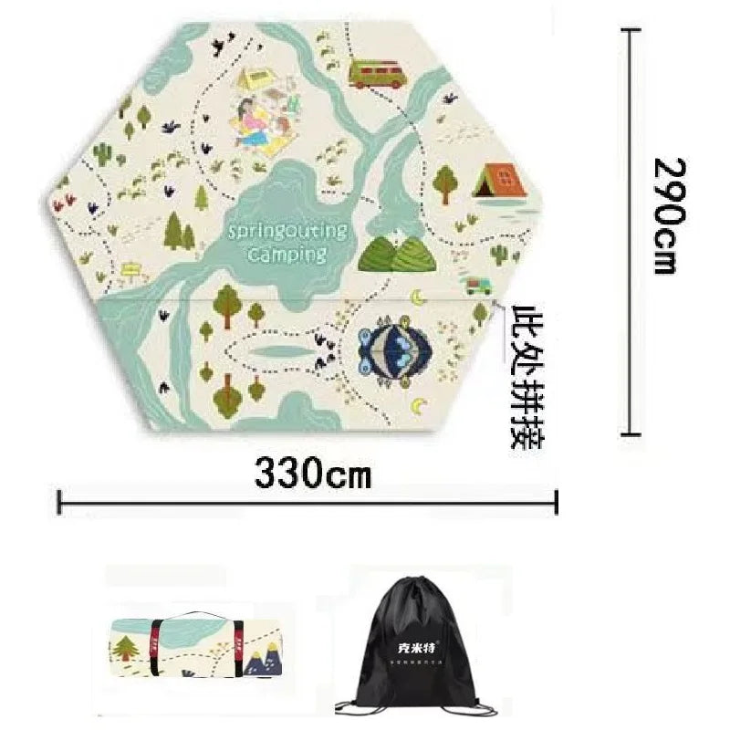 Camping Mat Outdoor Portable Ultra-light Waterproof Picnic Blanket Nature Hike Car Travel Tent Mat Beach Equipment Supplies