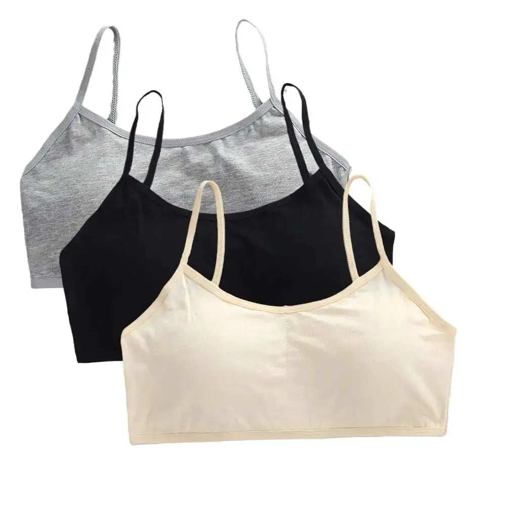 Girls Breathable Cotton Bras