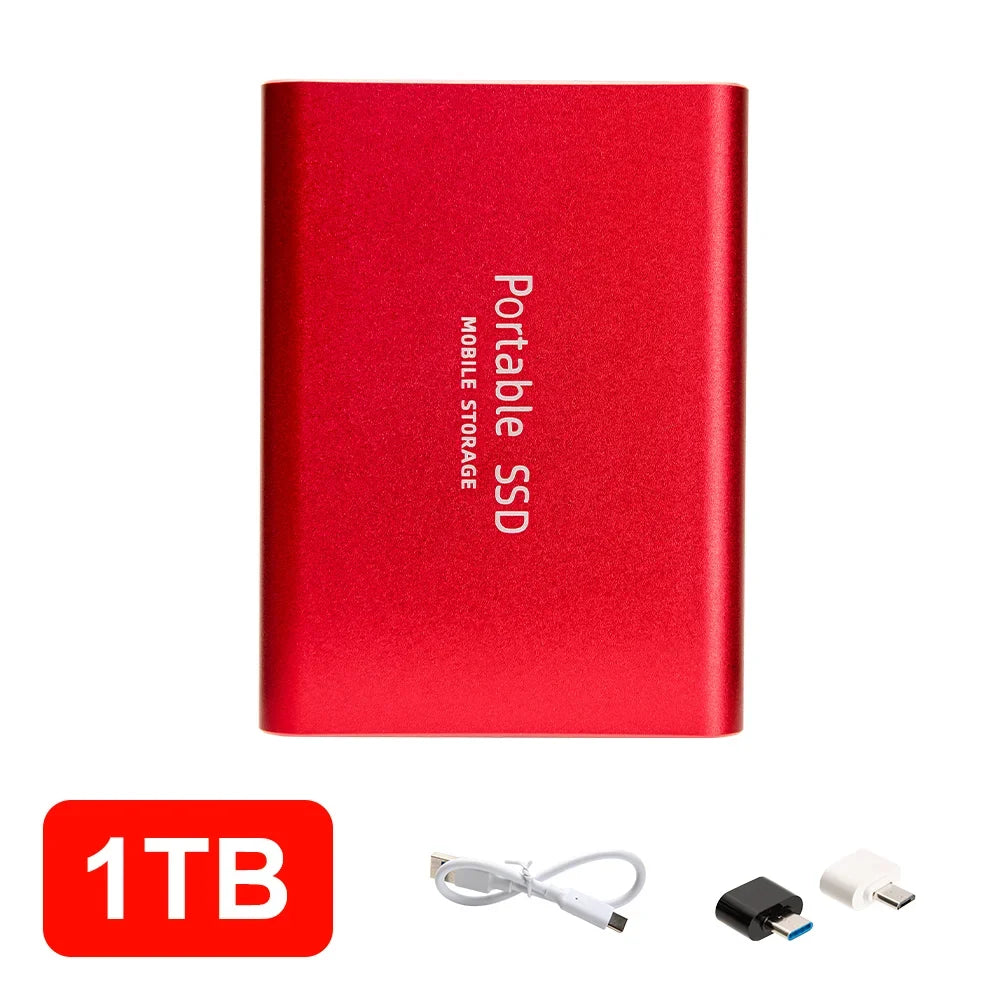 16TB High‑speed Portable External SSD USB 3.1 Type‑c External Hard