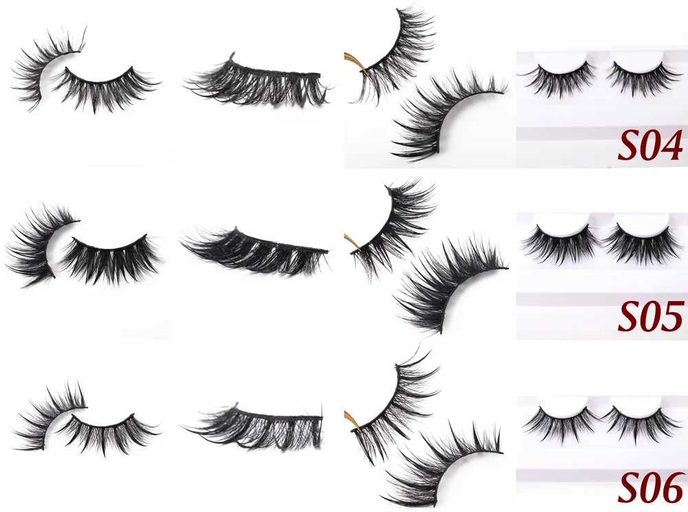 Yiernuo 1/5 Pairs Cosplay Anime Eyelashes Manga Lashes Dramatic Fairy Clusters Lashes Wet Look Lashes