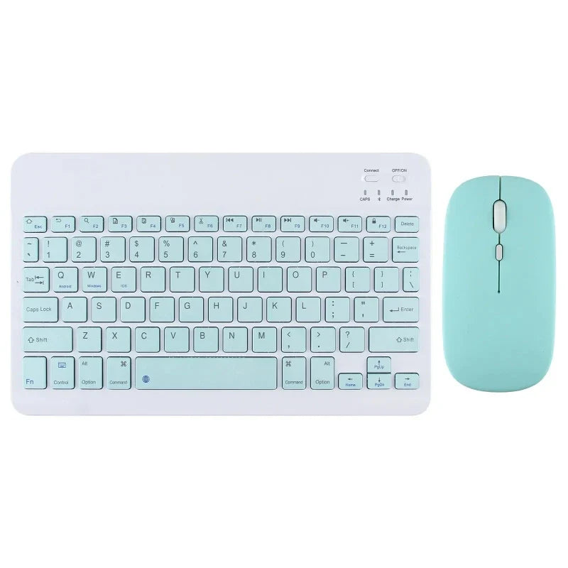 2026 New 10 inch For iPad Pro 11 Bluetooth Wireless Keyboard and Mouse English Hebrew For Android IOS Windows Phone Tablet