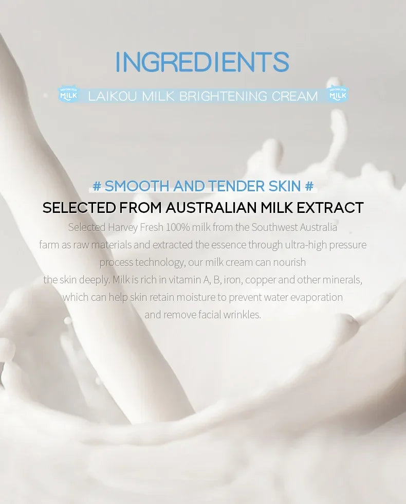 LAIKOU Milk Suyan Carem Anti Wrinkle Whitening Moisturizing Nourish Creams Beauty Aintenance Face Skin Care Cosmetic 55g
