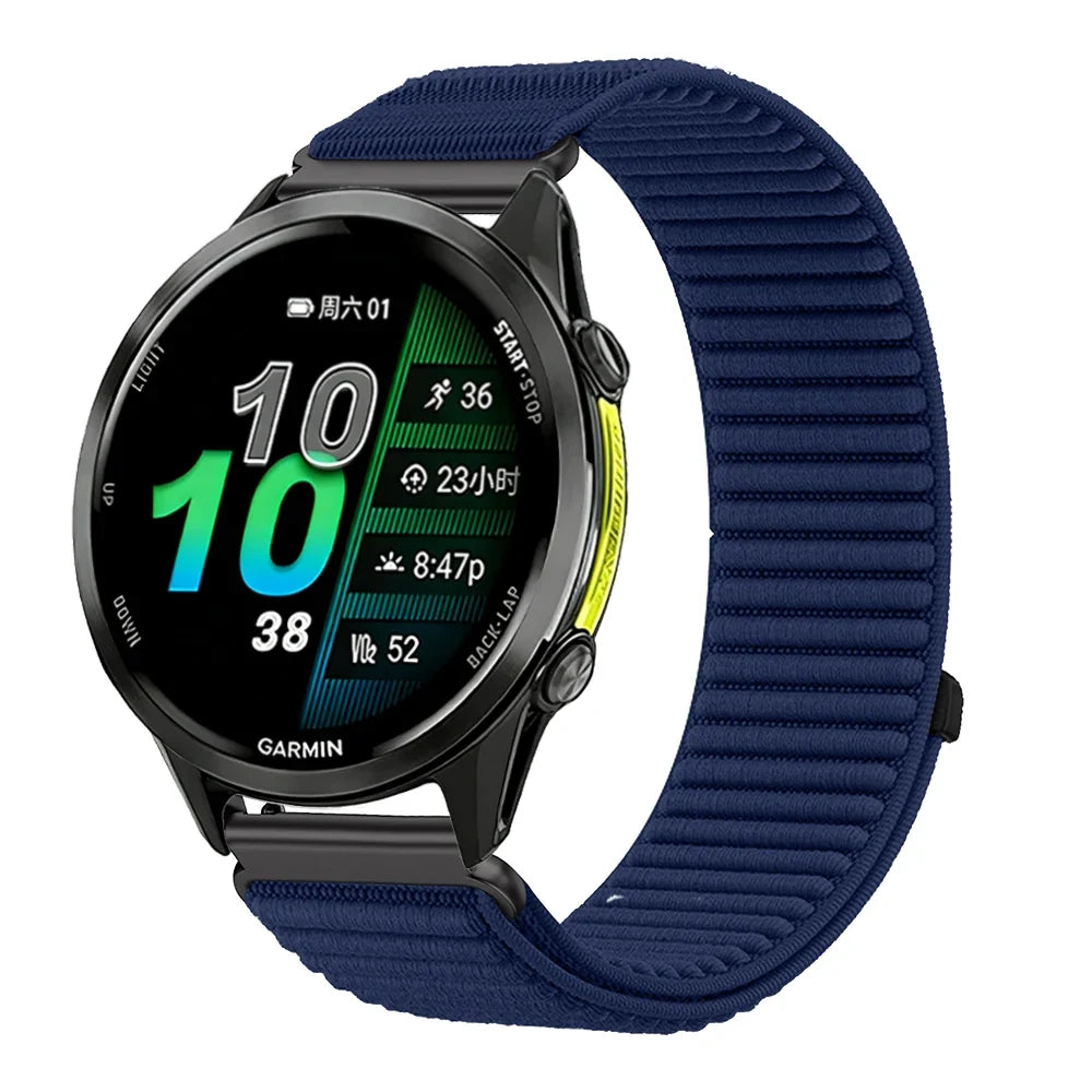 Garmin 18/20/22mm Quick Release Breathable Ribbed Nylon Loop Band