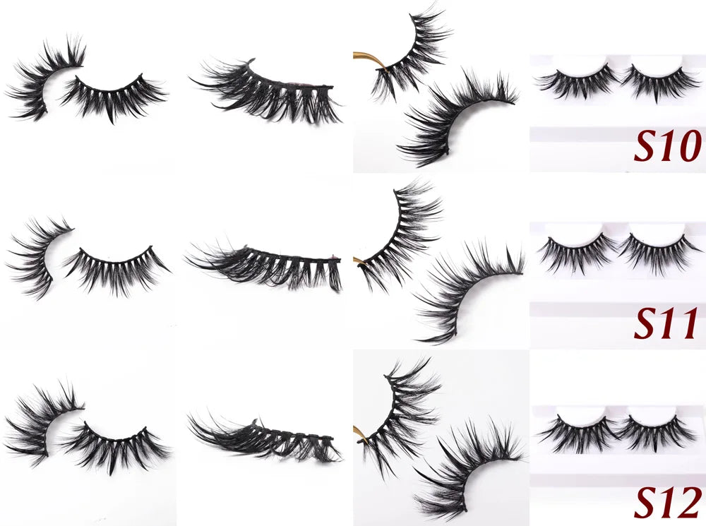 Yiernuo 1/5 Pairs Cosplay Anime Eyelashes Manga Lashes Dramatic Fairy Clusters Lashes Wet Look Lashes