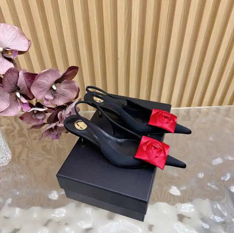 2026 High-heel 5.5 cm Shoes for Women Size 34-43 New Fashion Pointed Women's Sandals Summer Women Shoes Sandalias De Mujer