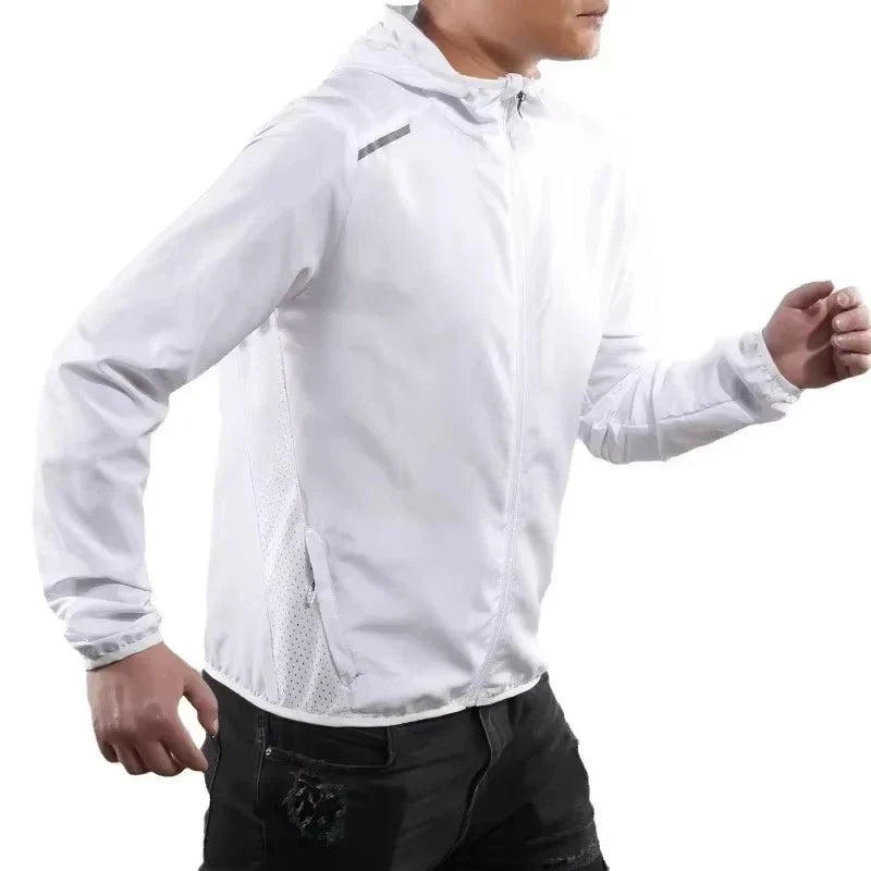 Chaqueta de running con capucha