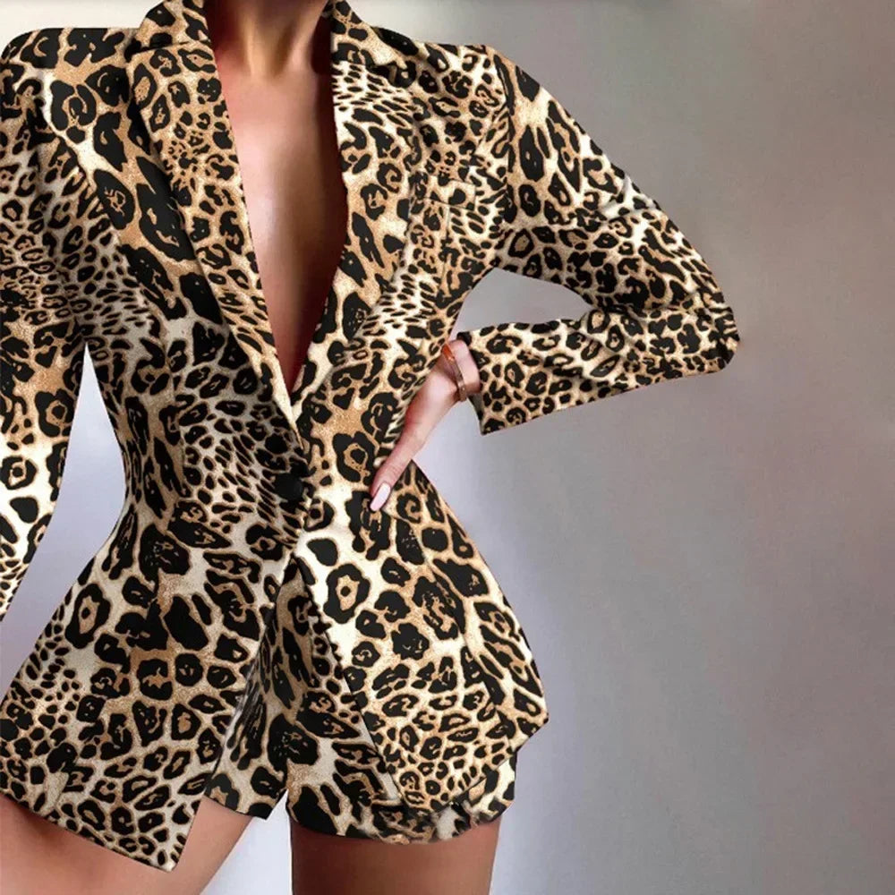 New Fashion Women's Suit Sets Slim Fit Temperament Blazer Short Pants Two-piece Sets Spring Summer Elegant Suit Shorts 2pcs Sets