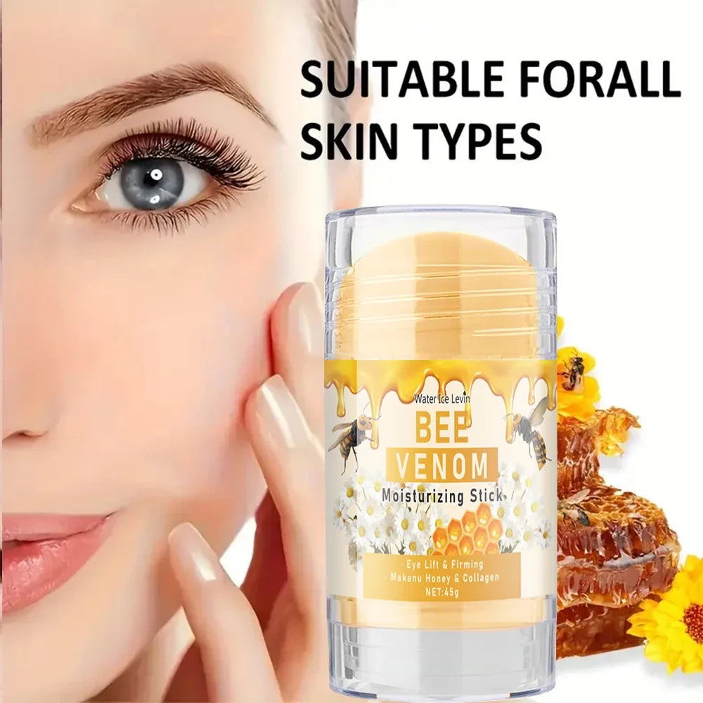 Bee Venom Eye Cream Stick Hydrates and Moisturizes the Skin Around the Eyes, Protects and Nourishes, Making the Light Beige Color More Soft