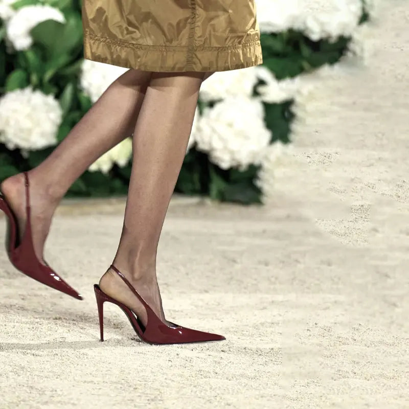 Shoes for Women 2026 High-heel 9.5 cm Women's Sandals Size 34-43 New Fashion Pointed Summer Women Shoes Sandalias De Mujer