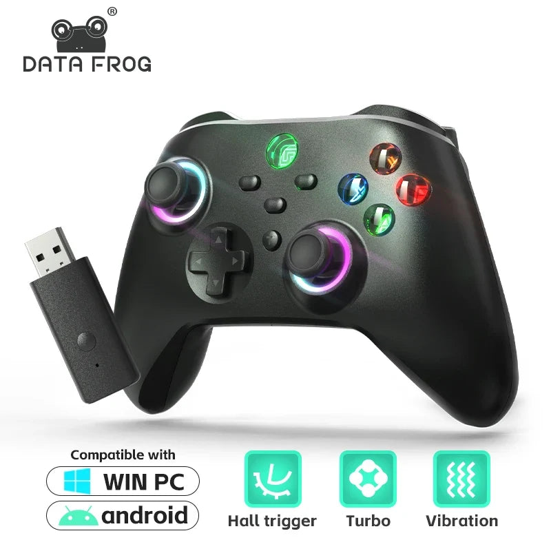 Data Frog Wireless Controller For Switch OLED/LITE/PC/Android Console Pro Gamepad with Programmable Turbo Function