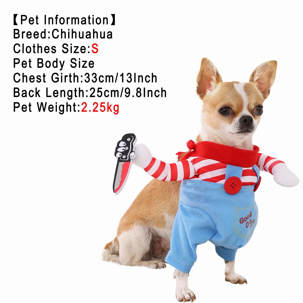 Dog Clothes For Small Medium Dogs Cats Christmas Funny Puppy Dressed Up Cosplay Costumes Chihuahua Yorkshire Pug Pet Clothing