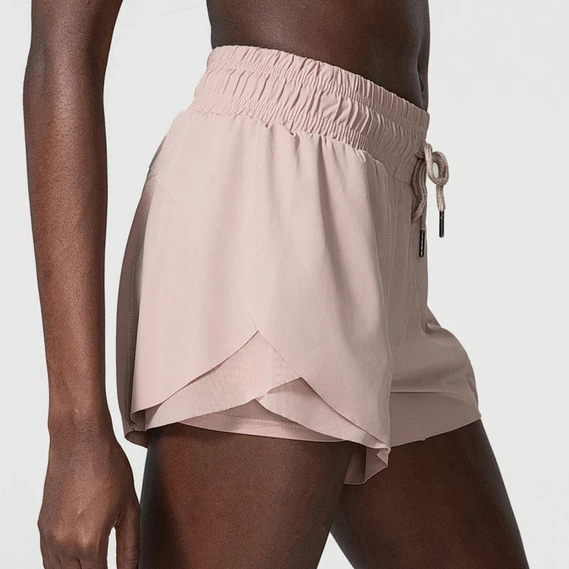 Loose Fit Running Shorts with Drawstring