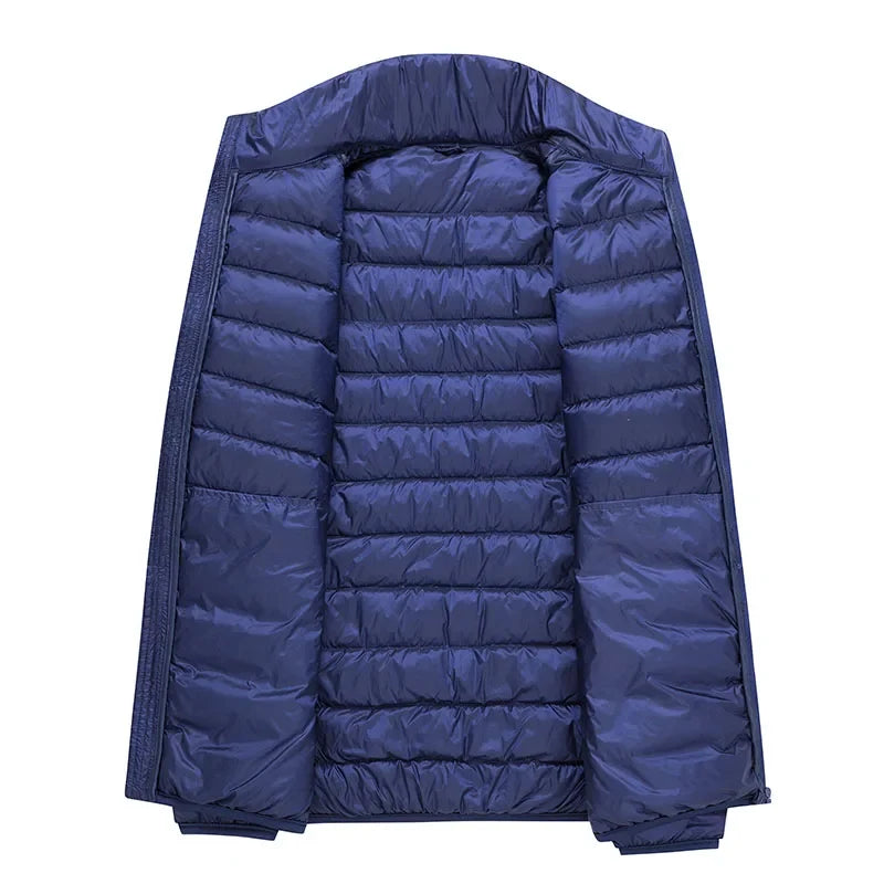 Men All-Season Warm Down Jacket Coats Mens Waterproof Windproof Down Jackets Spring Autumn Winter Casual 90% Down Jackets Male