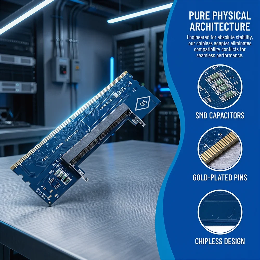 DDR3 DDR4 DDR5 Memory Test Adapter Card Laptop Computer RAM to Desktop Motherboard Converter  Stable Memory Test Transfer Card