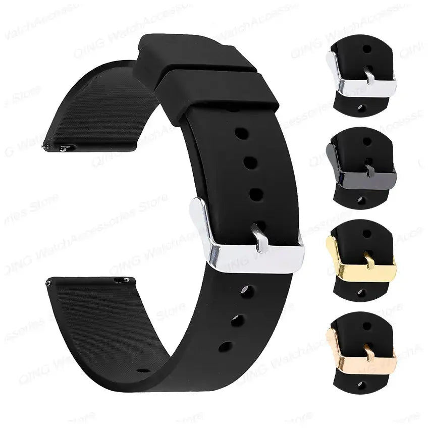 TicWatch Pro 5, Pro 3 & E3 Smooth Silicone Band, 10 Colors