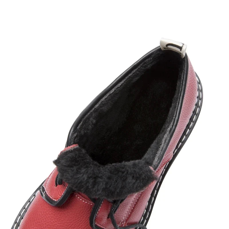 Retro Women Shoes Genuine Leather 2026 New Spring British Style Student Shoes Wild Thick Large Size 41 42 43 Ladies Oxford Shoes