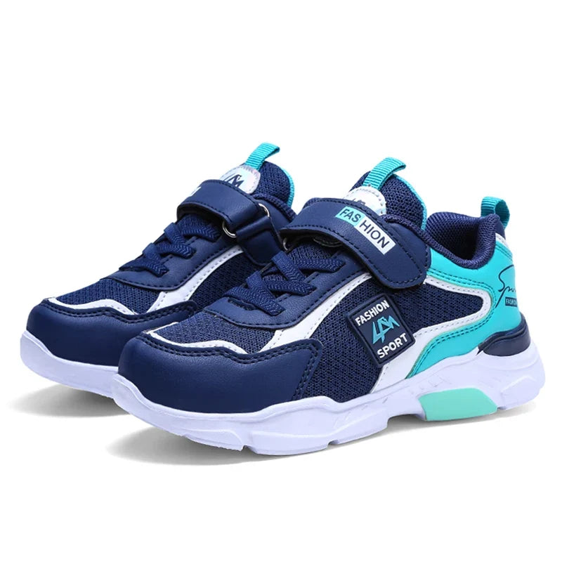 Children's Sports Shoes for Boys, Fashionable Mesh Breathable Casual Sports Shoes Lightweight Student's Running Sneakers
