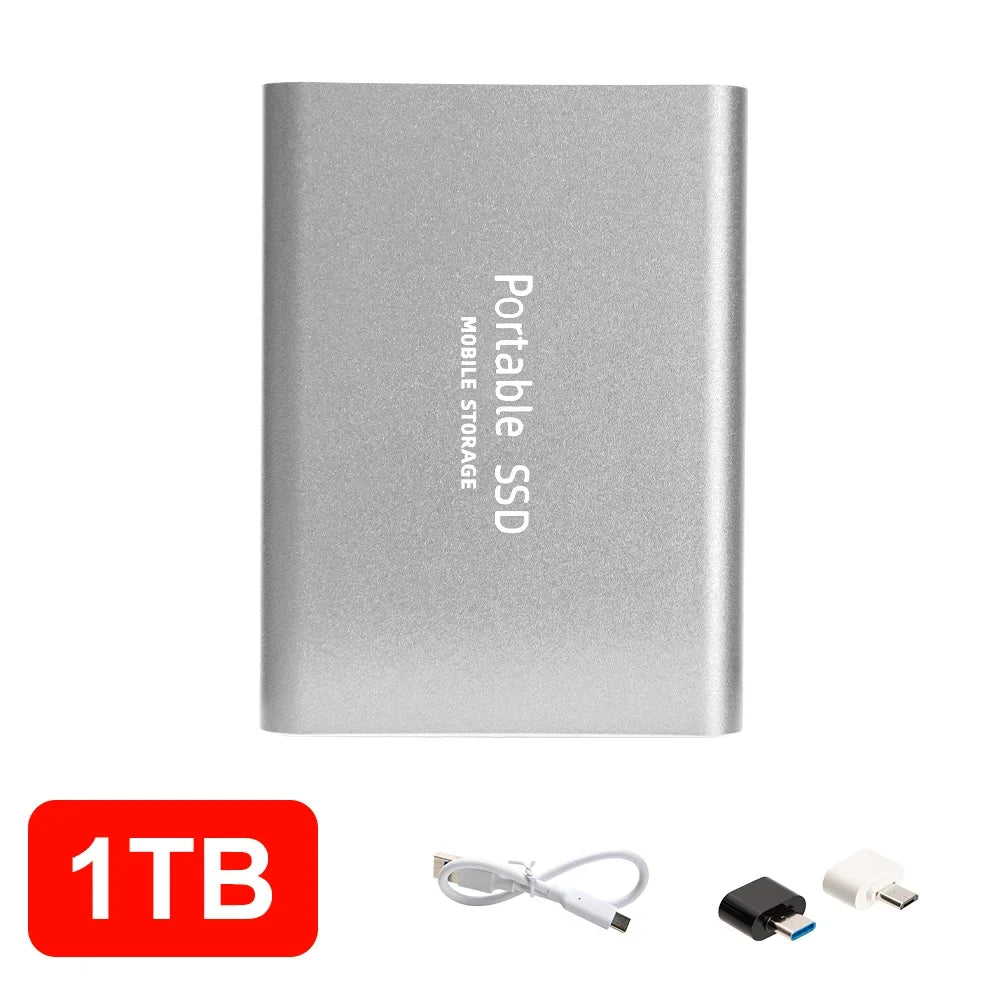 16TB High‑speed Portable External SSD USB 3.1 Type‑c External Hard