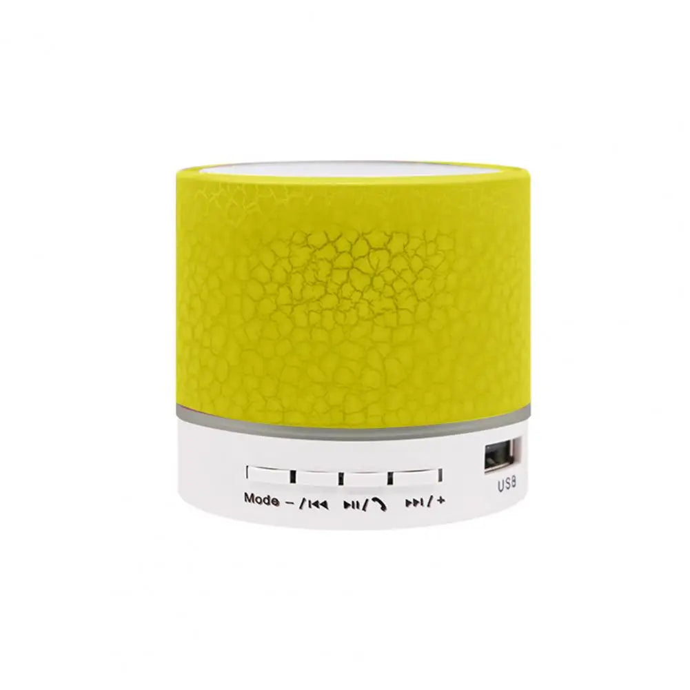 Bluetooth Bass Speaker LED Light Bluetooth Speaker Plastic Long Standby Time  Colorful Bass Bluetooth Speaker