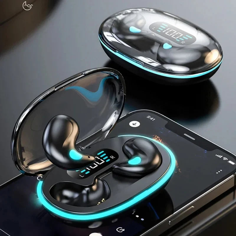 Bluetooth Wireless Headphones X55 Earbuds Ear Hooks Bluetooth Earphones Bass Noise Reduction Earbuds HiFi Stereo Headsets