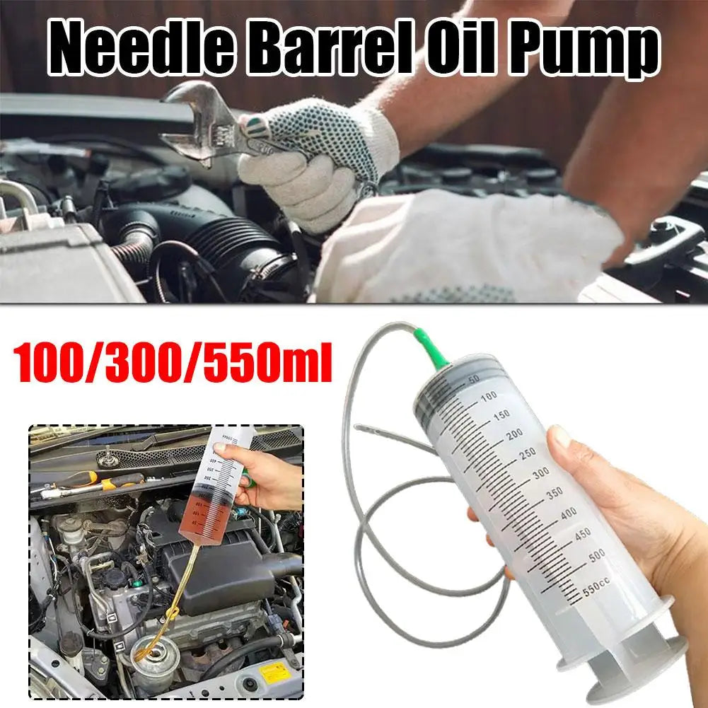 100/300/550ml Grote Capaciteitsspuiten Herbruikbare Naaldvat Oliepomp met 1m Slang voor Huisdieren Voeding Metpomp Vacuümspuit