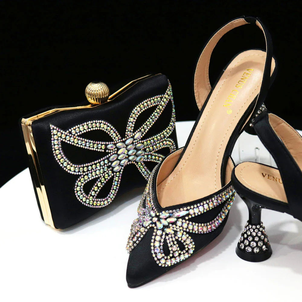 Set de zapatos y bolso italianos HJK1-51