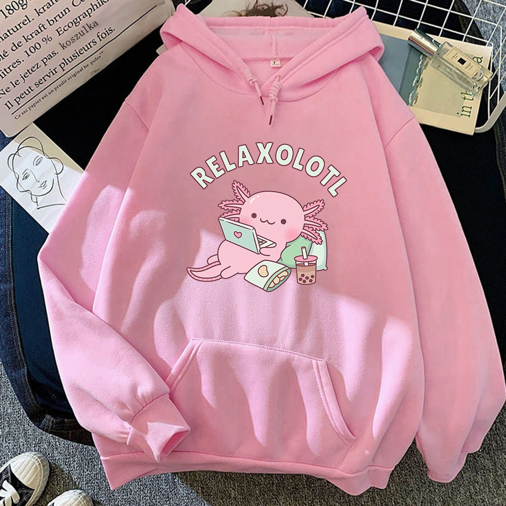 Sudadera con capucha Relaxolotl