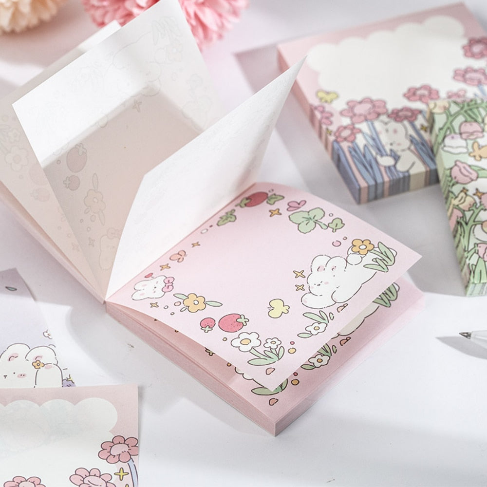 Libretas de notas de Conejo Floral