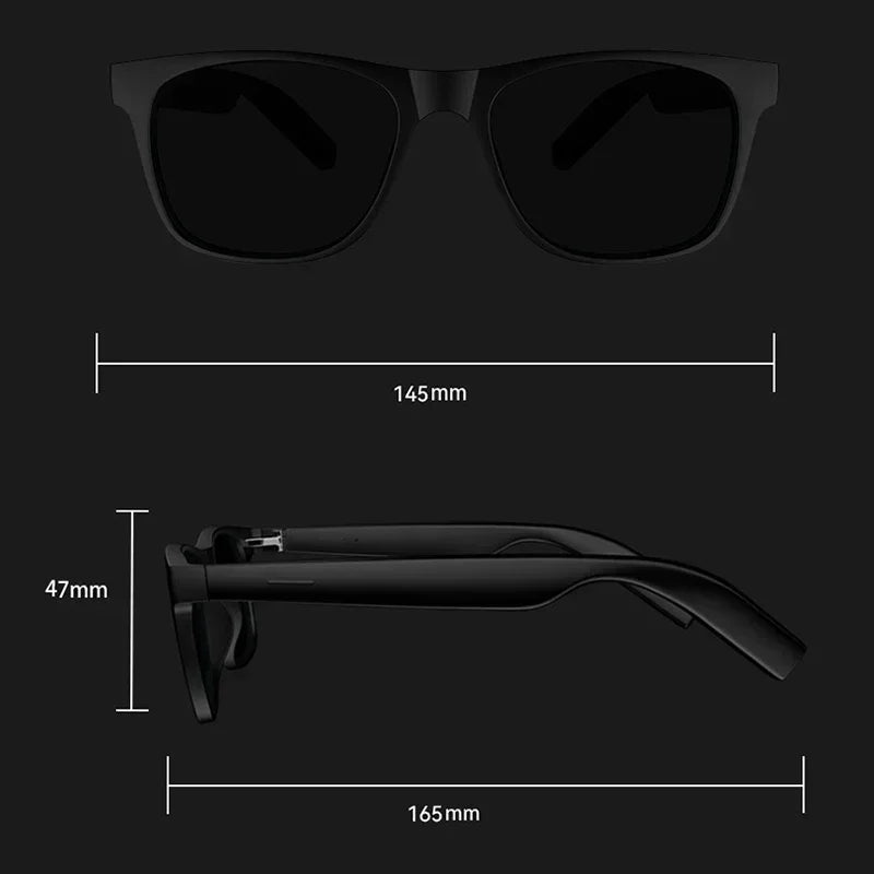 Lenovo Smart Glasses Touch Control Camera 8K HD Recording Bluetooth Call Voice Assistant Translator AI Glasses for Adults New