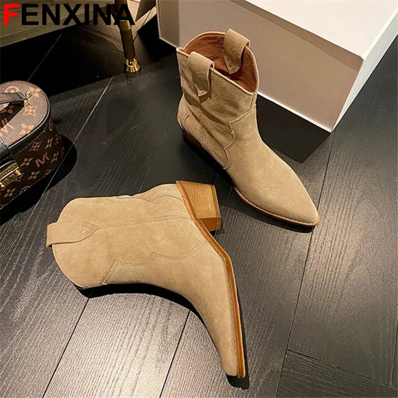 Comfortable and Trendy: Western Ankle Boots