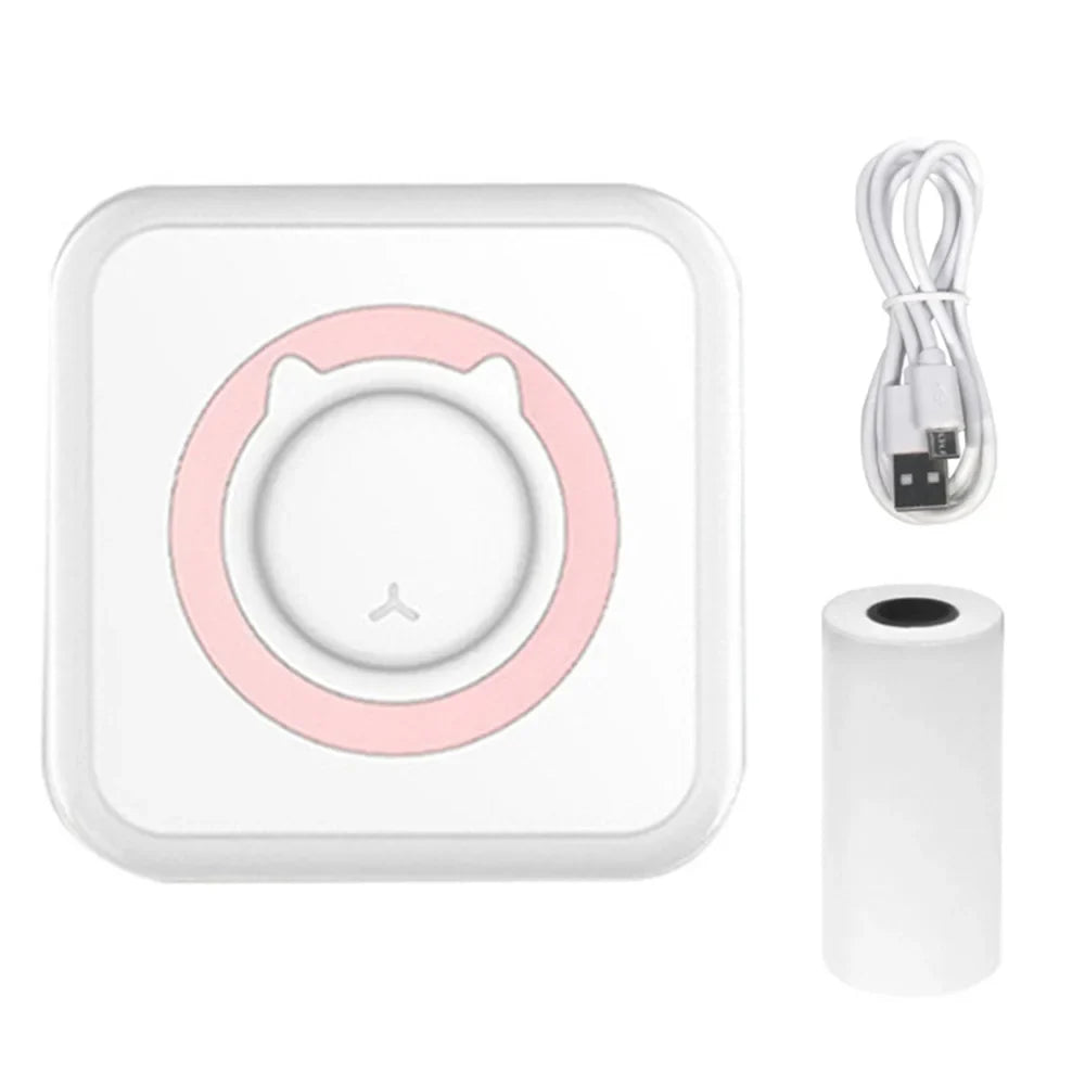 Mini Printer Portable Bluetooth Wireless Smart Label Thermal Portable Printers Stickers Paper Wireless Printers Children Gifts