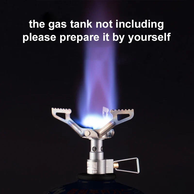 BRS Outdoor Gas Stove Mini Camping Gas Burner 25g Ultralight Titanium