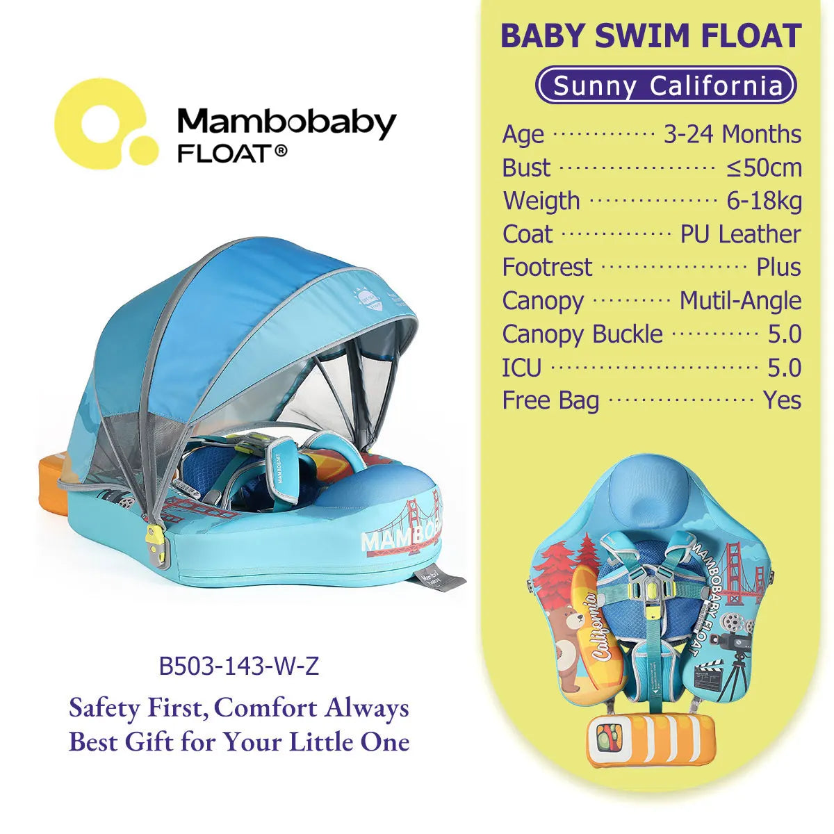 Mambobaby Baby Pool Float Vip 5 Dropshipping Blackproof Pool Mat For Infant Non-Inflatable Natation Buoy With Parasol Beach Toys