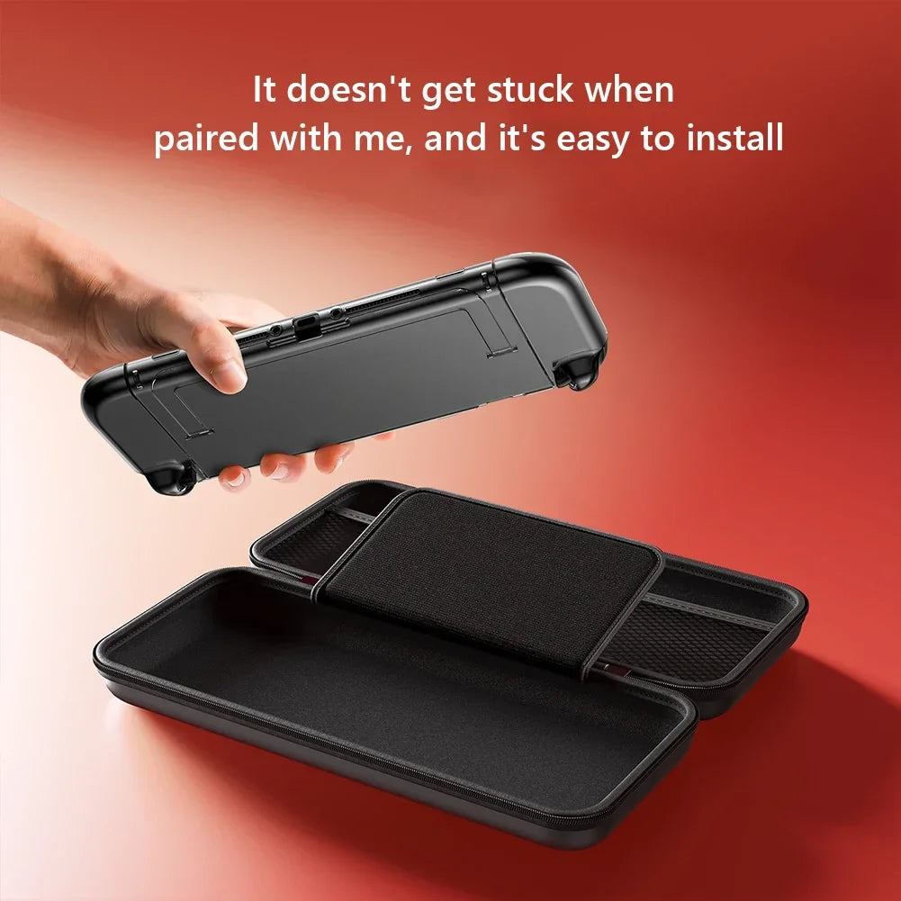 For NS For Switch 2 Game Console Storage Case Portable Carrying Bag Hard Shell NS 2 Console Travel Case with 10 Game Card Slots
