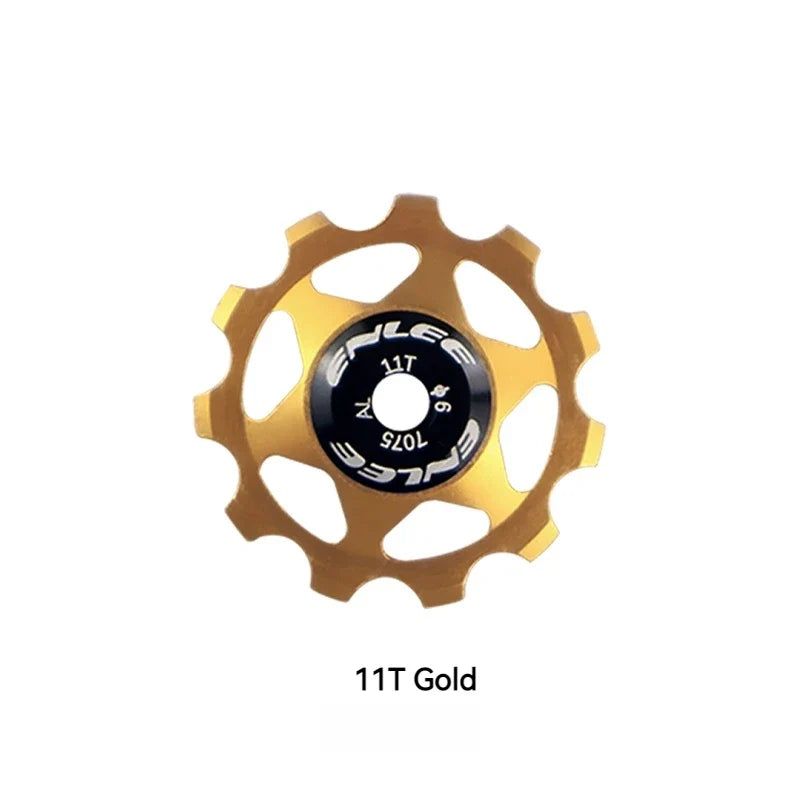 ENLEE Bike Aluminum Alloy Guide Wheel Pulley Rear Derailleur 11T 13T Guide MTB Ceramic Bearing Jockey Wheel For 4/5/6MM
