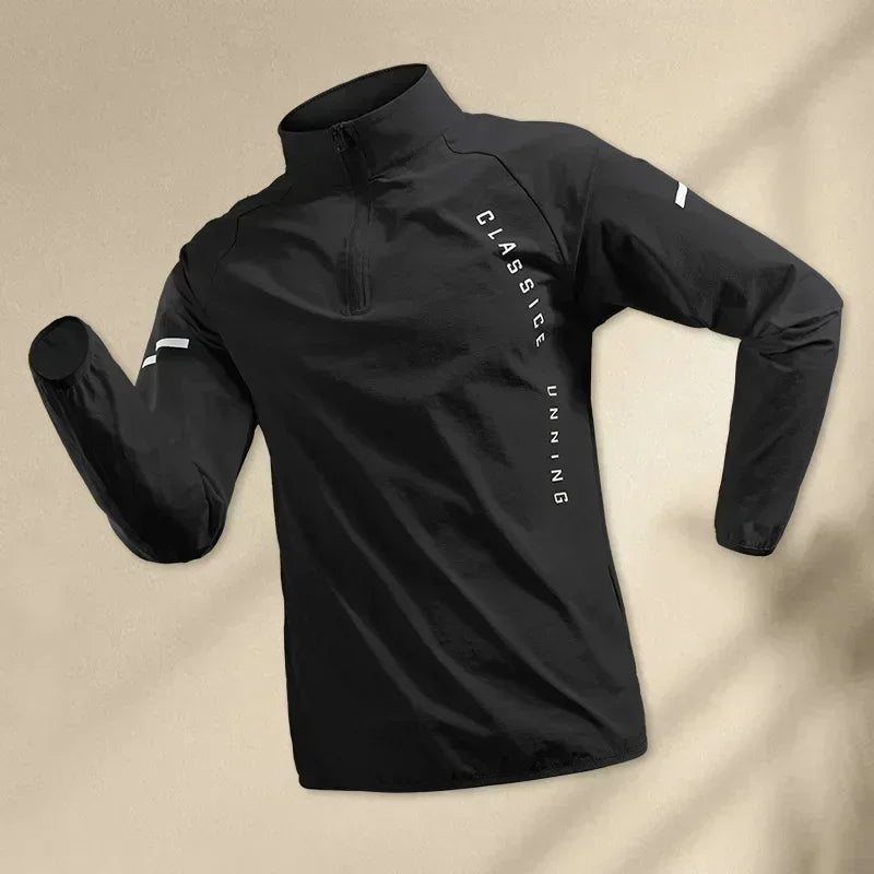 Men Running Jackets Gym Zipper Hooded Sport Jacke Jogging Training Fitness Sweatshirt Casual Running Sportswear
