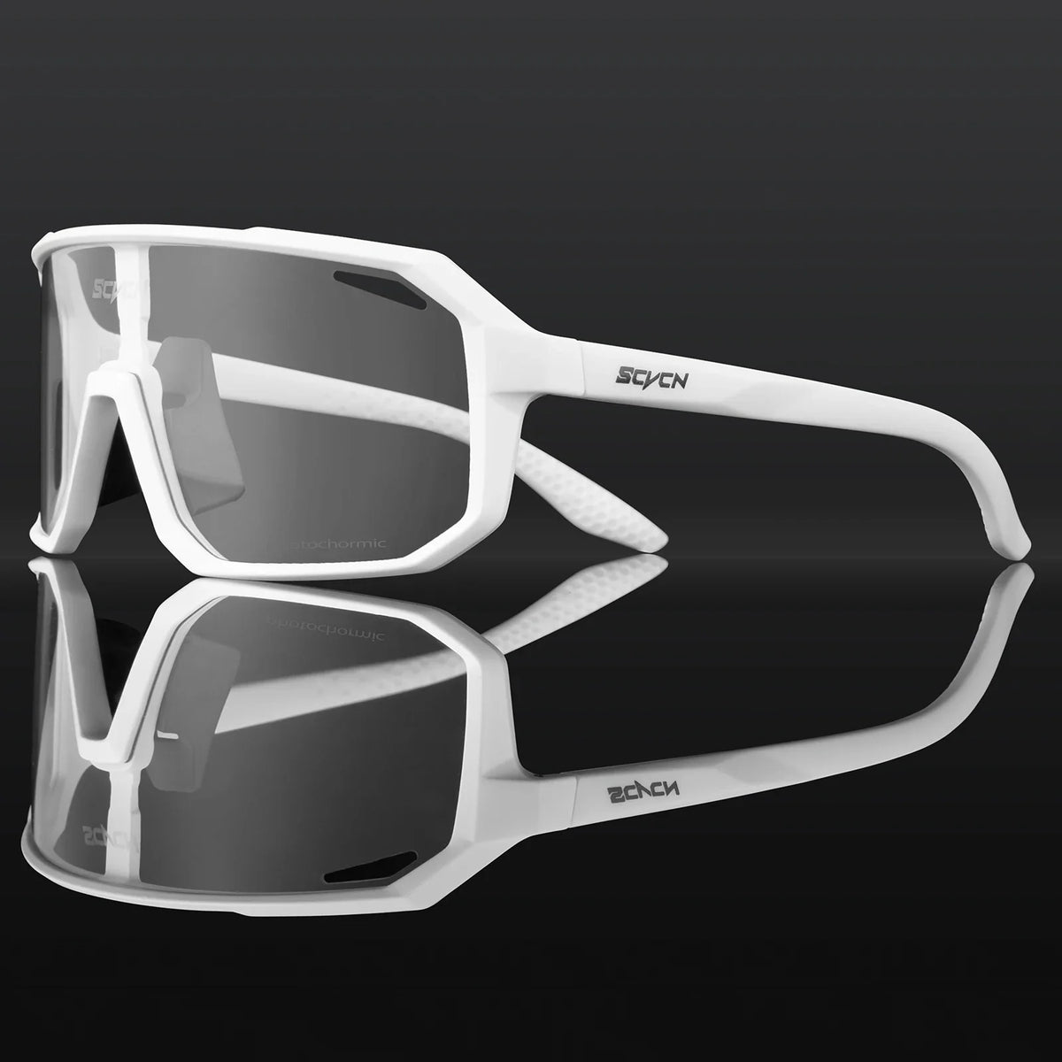 SCVCN Brand Photochromic Cycling Sunglasses UV400 Women Sports Running Eyewear Men Road Mountain Bicycle Glasses Bike Goggles