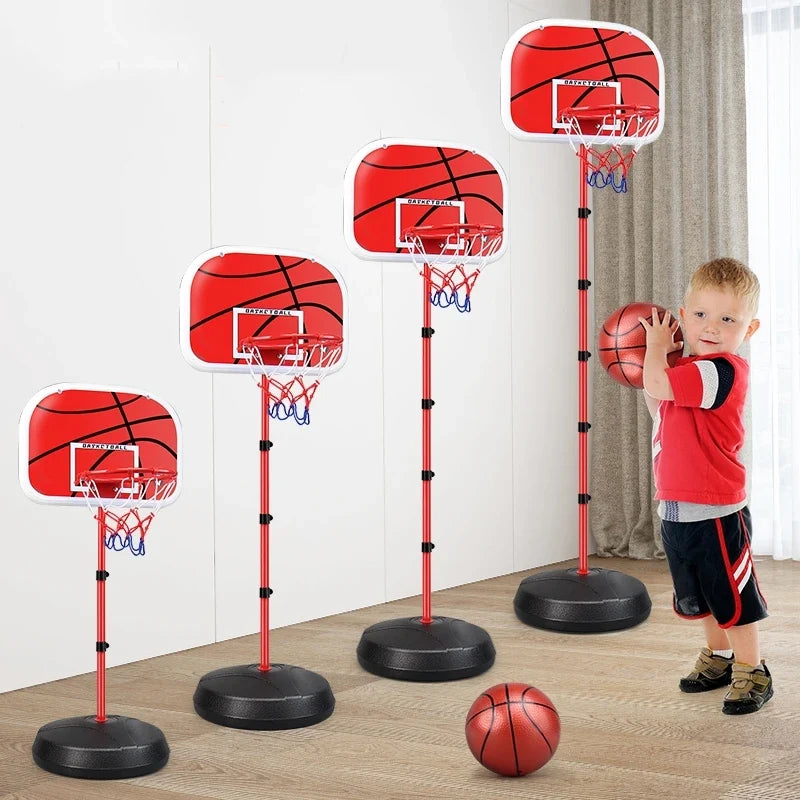 Basketball Hoop 63-150CM Toddler Adjustable Stand Rack Toys For Kids Baby Outdoor Indoor Ball Sport Basket Holder Hoop Game